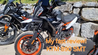 The KTM 890 SMT: Where speed and comfort collide.