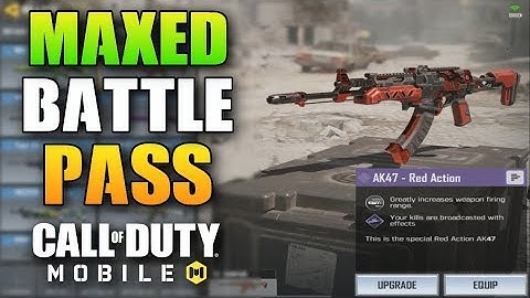 Battle Pass for Call of Duty Mobile!! MAXED OUT! AK47 Red Action