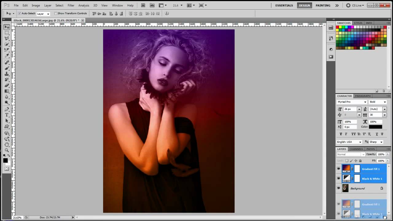 tutorial How to create a great effect on your photos. YouTube