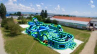 Airquees Innoflate Aberdeen Inflatable Theme Park The First Airparx Delivery To Scotland