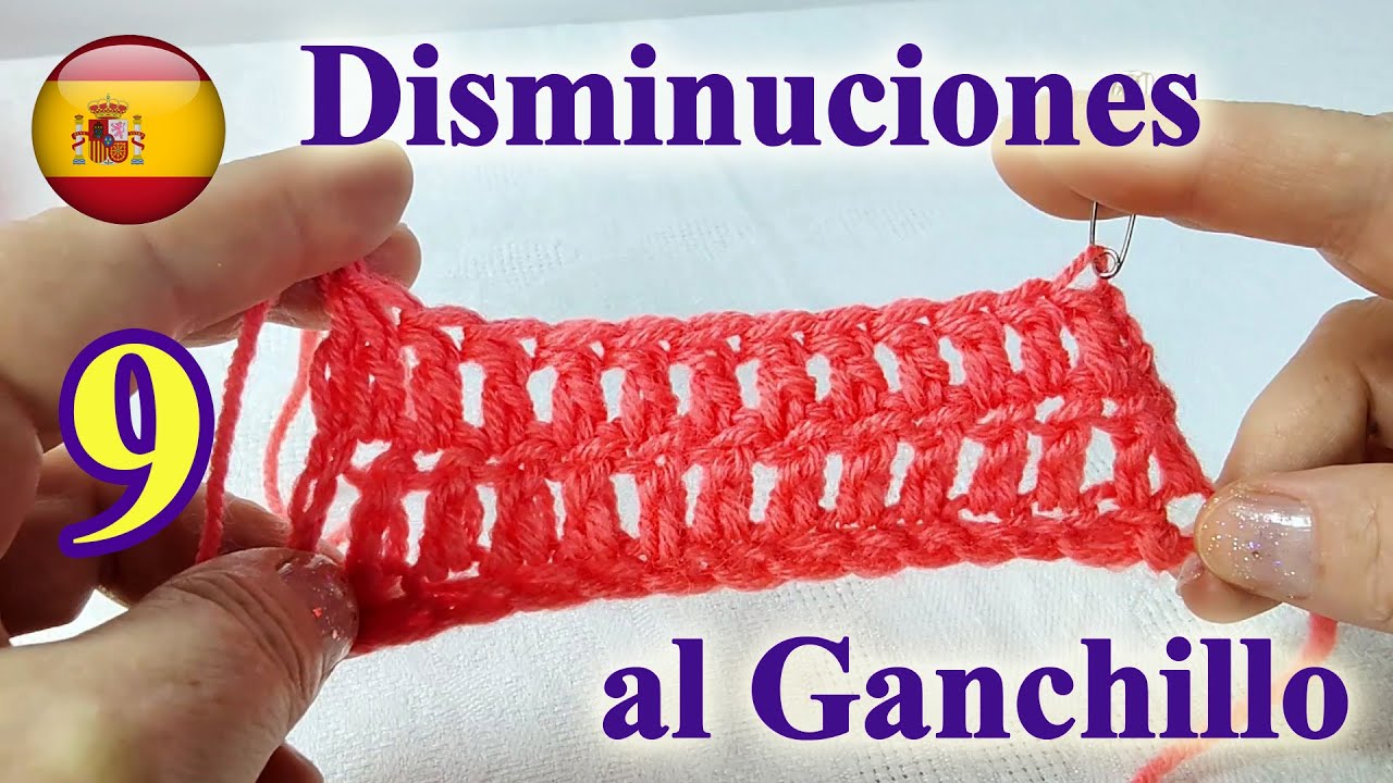 Disminuciones al Ganchillo para Principiantes: Método Disminución Invisible #9 #AprenderCrochet