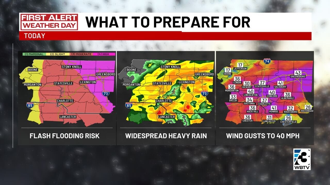 Flash Flood Warnings issued for Mecklenburg, several surrounding ...