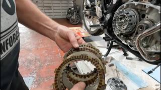 Stock clutch disassembly and visual inspection