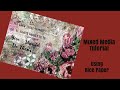 Mixed Media Art Journal Tutorial- RICE PAPER FOCAL, FYI COLLAGE PAPERS, VINTAGE