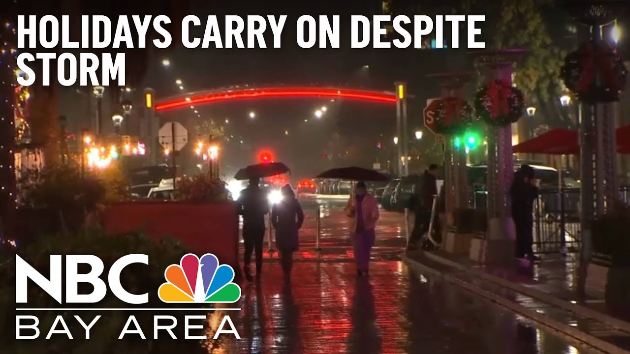 Weekend Storm Causes Flooding, Doesn't Dampen Holiday Spirits - YouTube