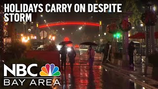 Weekend Storm Causes Flooding, Doesn't Dampen Holiday Spirits