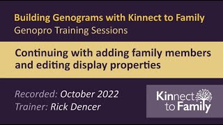 Genopro Session 3: Adding children, add a partner, and changing person properties