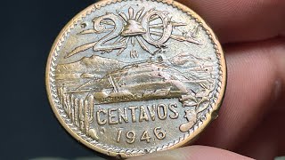 1946 Mexico 20 Centavos Coin • Values, Information, Mintage, History, and More