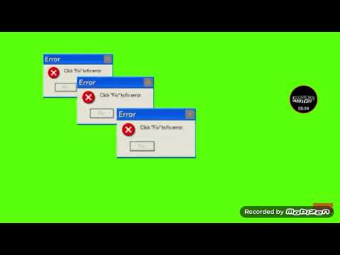 windows xp green screen too many error