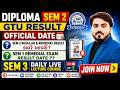 GTU Diploma Sem 2 Result Official Date | Sem 2 Regular & Remedial Result | Sem 1 Remedial Result