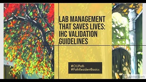 Lab Management  Validation of IHC