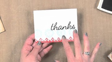 All About Stamping - Creating Backgrounds with Stamps & Inks: Fill a Background with One Stamp