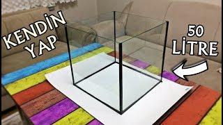 EVDE AKVARYUM YAPMAK ÇOK KOLAY | DIY SQUARE AQUARIUM