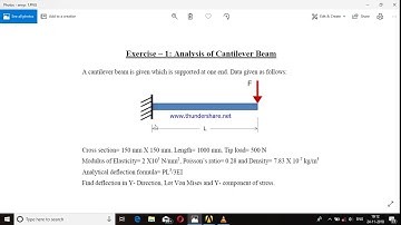 Analysis of cantilever beam in Ansys APDL