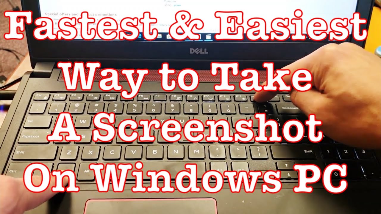 Windows 10 Fastest Way To Take A Screenshot Screen Capture Print Screen Youtube