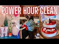 MOBILE HOME POWER HOUR CLEAN AND DECORATE WITH ME FOR VALENTINES DAY