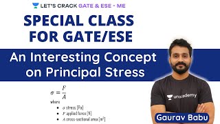 An Interesting Concept on Principal Stress | GATE/ESE 2021 Exam Preparation | Gaurav Babu