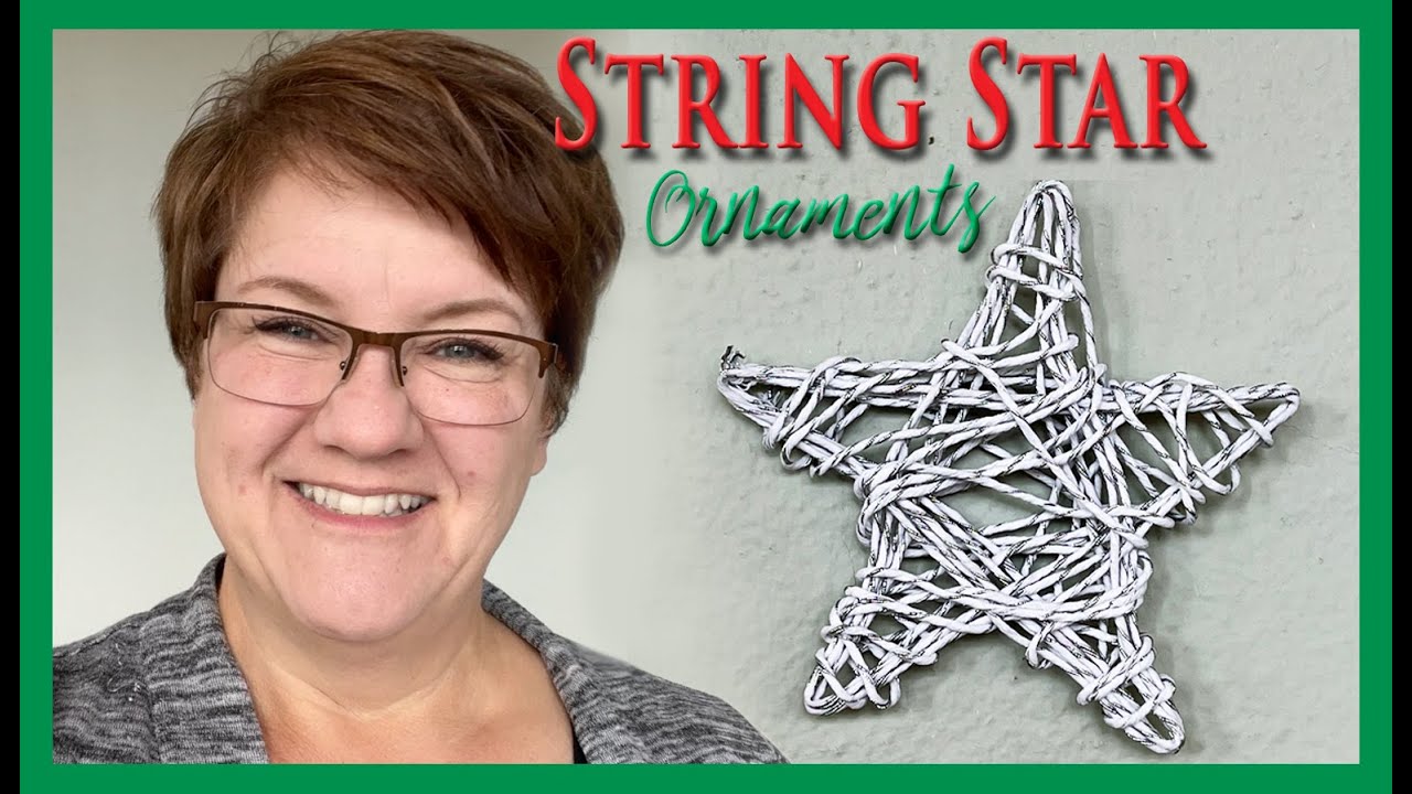 String Star Ornaments - Easy DIY Project - 🧶⭐️🎄 - YouTube