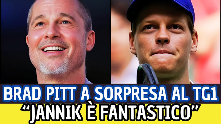 Brad Pitt sorprende tutti e saluta Jannik Sinner al TG1