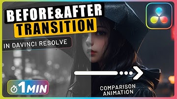 How to Create BEFORE & AFTER Transition in Davinci Resolve
