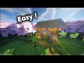 Minecraft: Simple survival house 🏡 easy and simple to build just in 2min #minecraft #Minecraftbuilds