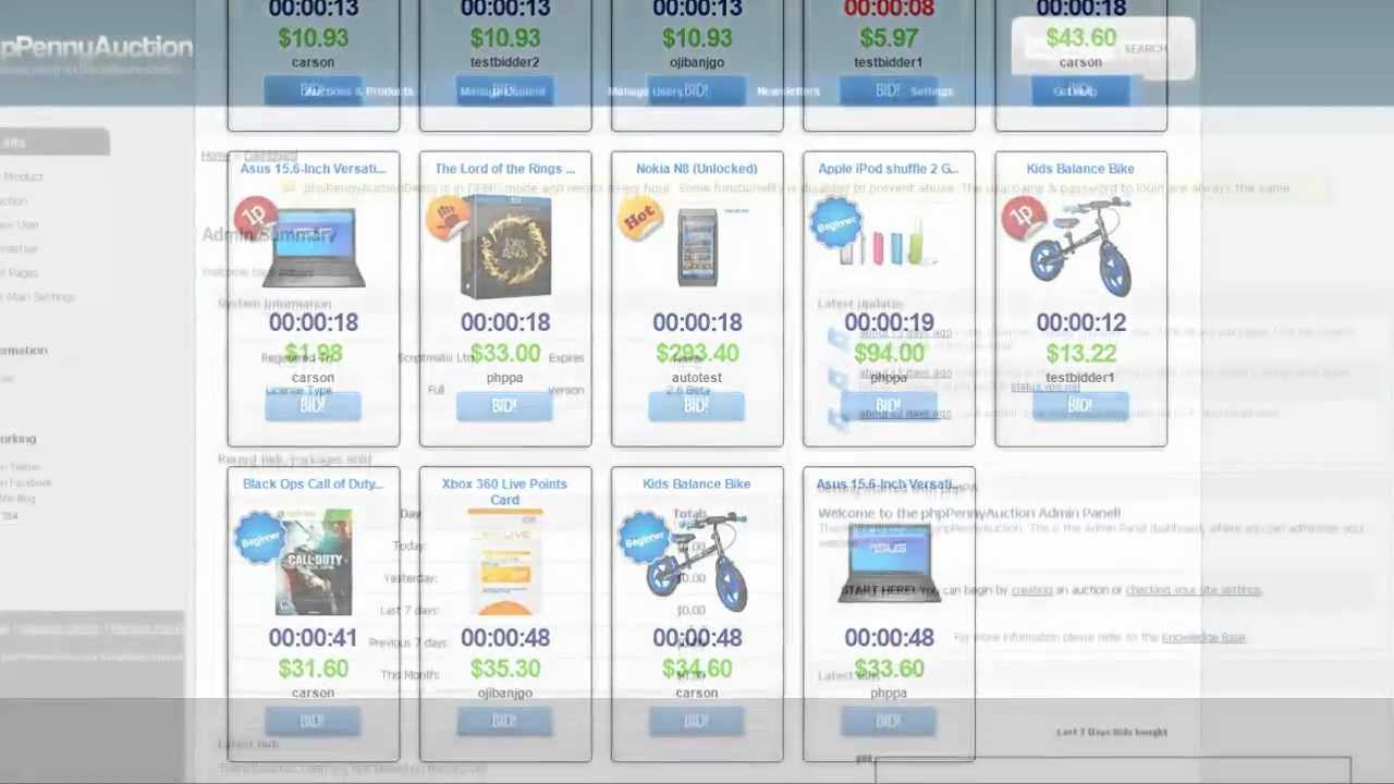 Penny Auction Script Demo - Best Solution to Build Auction Website - YouTube penny-auction-script-demo-best-solution-to-build-auction-website-youtube