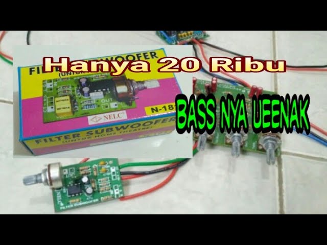 Cara Menambah Bass Pada Speaker Aktif Power Amplifier Cara Pasang Filter Subwoofer Giga Bass Youtube