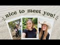 IT'S NICE TO MEET YOU! | MY FIRST YOUTUBE VIDEO