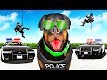 CHOP JOINS the POLICE in GTA 5!
