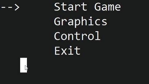 Menu with moving Arrow | C Programming | C Project