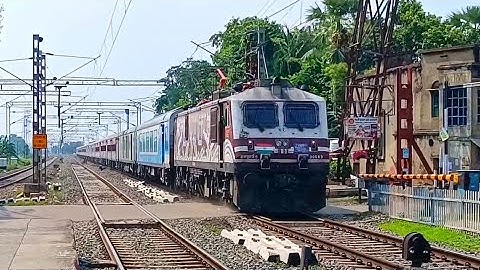🔥Absolutely Dominating 110kmph Dust Raising Trains On Howrah-Barddhaman Main Line | WAP7 LHB Trains