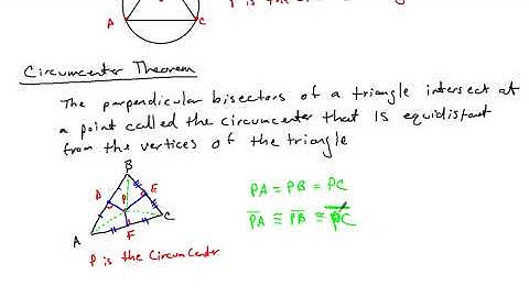 5.1 - Bisectors of Triangles