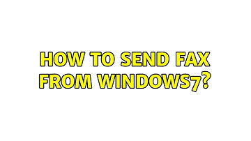 How to send fax from windows7? (2 Solutions!!)