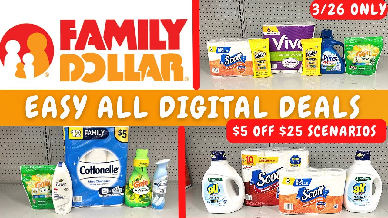 ð¨Family Dollar Couponing Haulð¨ ð¥ EASY ALL DIGITAL DEALS ð¥ 3/26 Only