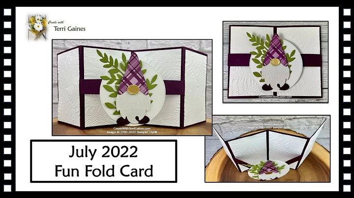 July 2022 Create with Terri Fun Fold Project - Flo...