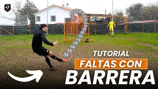 Aprende a TIRAR FALTAS con EFECTO (cuando hay BARRERA) 🎯 Tutorial: Cómo tirar faltas con barrera