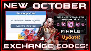 New October Exchange Codes! | Season 7 Glitch Update | Hero Clash Codes screenshot 1