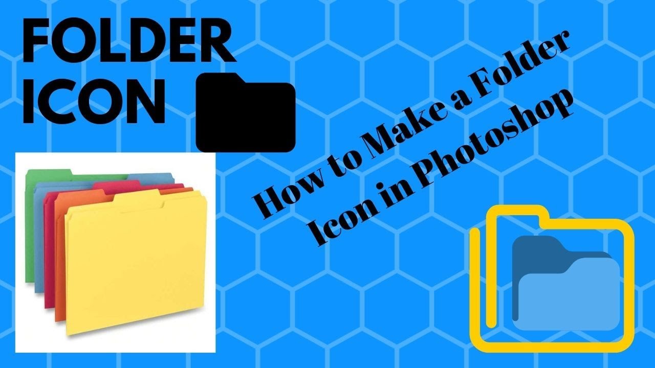 How to make Folder Icon// How to make Folder Icon in Photoshop cc - YouTube