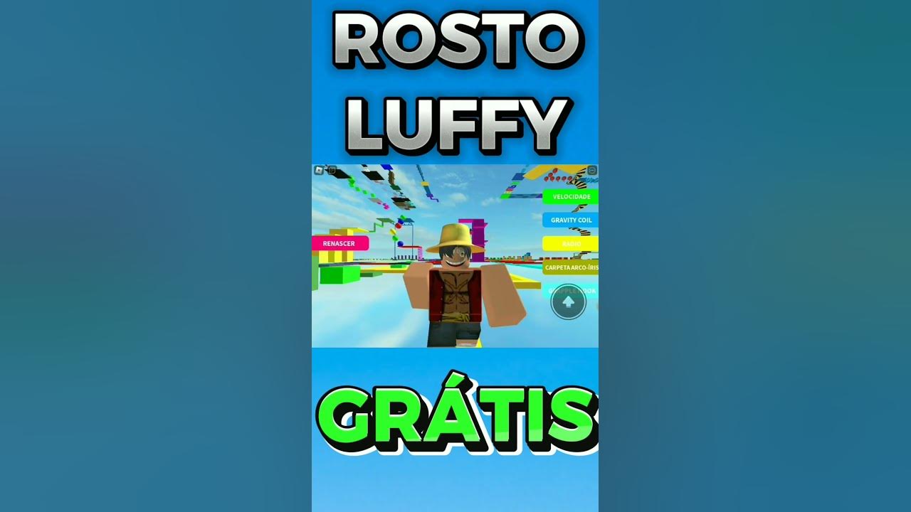 CORRE! ROSTO DO LUFFY GRATIS NO ROBLOX 