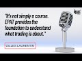 QuantInsti EPAT Review | Gilles Laurentin’s Success Story | France