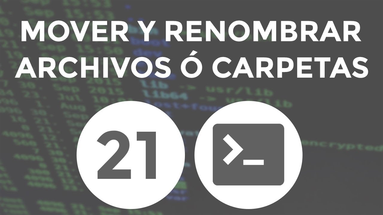 Curso de GNU/Linux – 21. Comando mv - YouTube