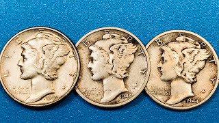 $20,000 US 1944 Mercury Dimes - United States Coins