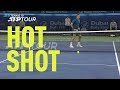 Hot shot federers stunning drop volley in 2019 dubai final