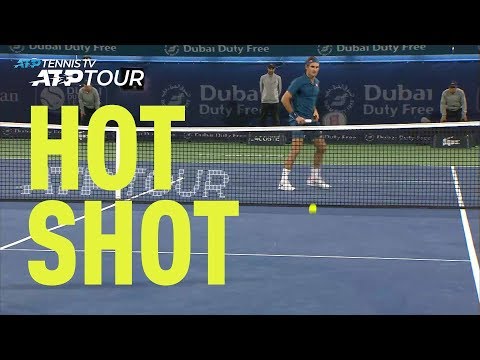 Hot Shot: Federer's Stunning Drop Volley In 2019 Dubai Final