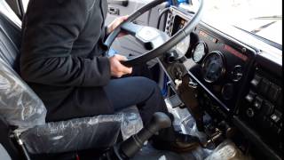 регулировка руля в интерьере кабины КамАЗ 65116 Евро-2