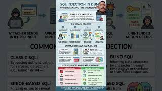#SQLInjection #CyberSecurity #DBMS #DatabaseSecurity #EthicalHacking #InformationSecurity
