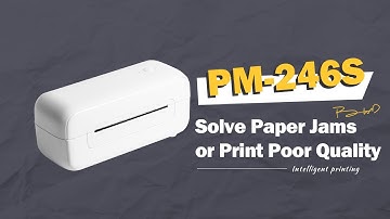 PM-246S| Paper jams or white spots on label or poor quality of prints