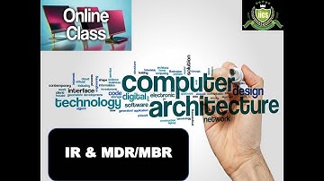 COA | Lecture-09 | IR & MDR/MBR Registers | By Devendra Sir | IICS COLLEGE |
