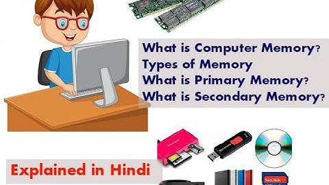 What is Computer Memory?Types of Computer Memory?Difference in Primary & Secondary Memory{HINDI}