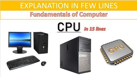 CPU | Computer Fundamentals | Computer Awareness | Full Explanation Video | Competitive Exams